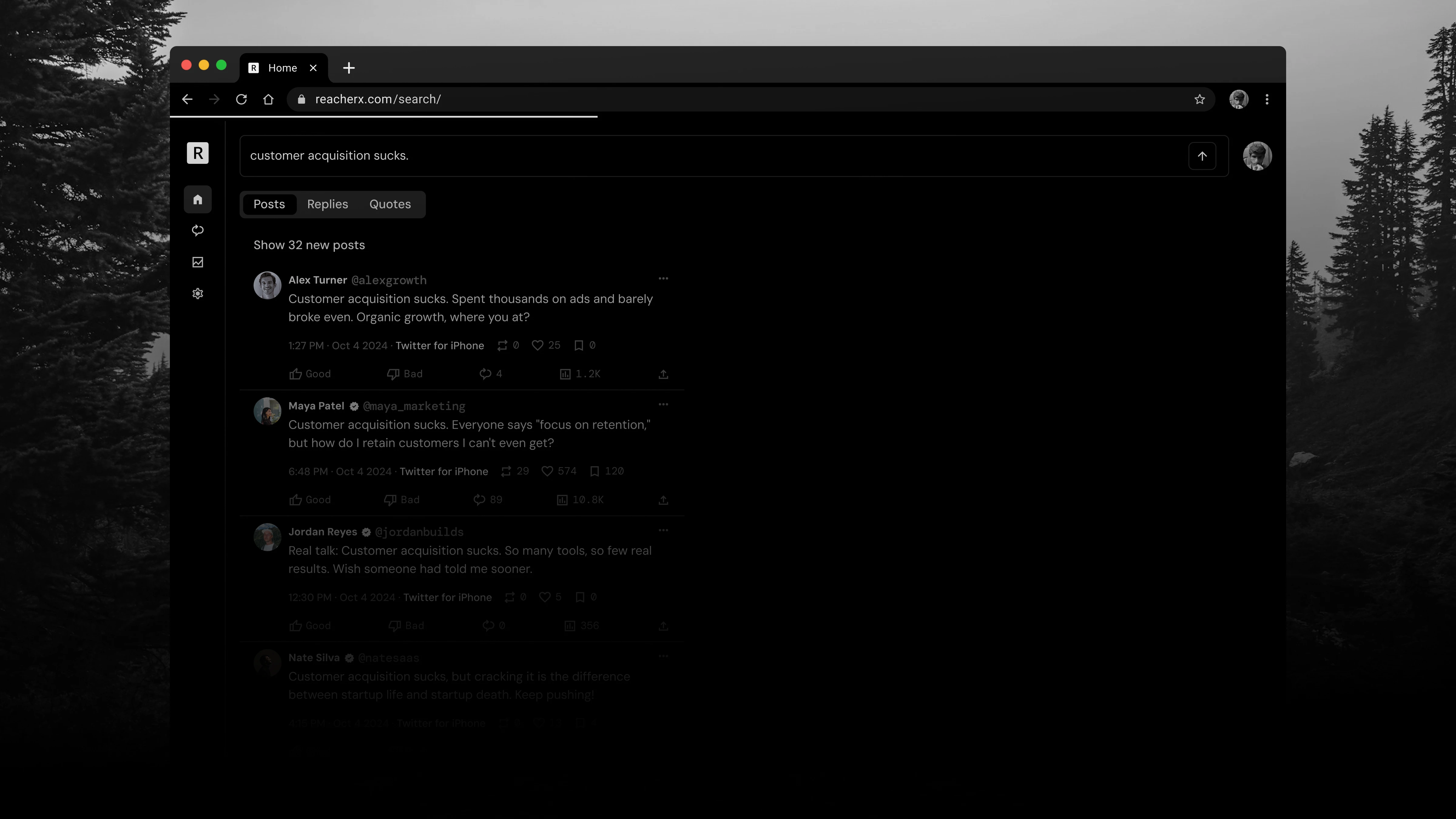 ReacherX Search